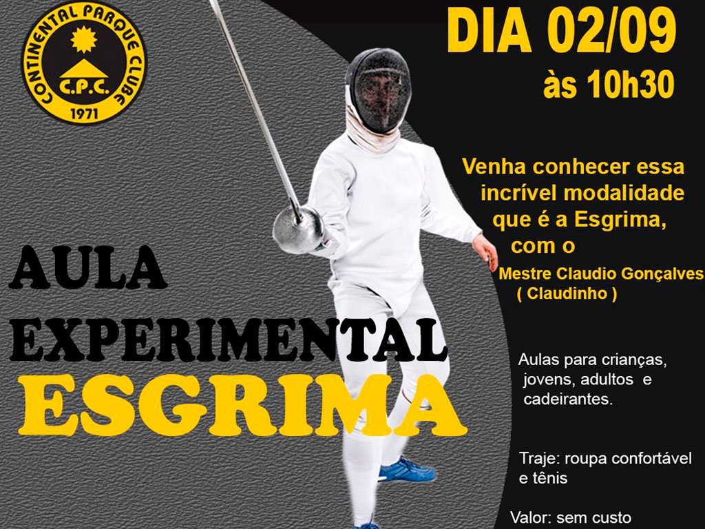 Aula Experimental de Esgrima no CPC