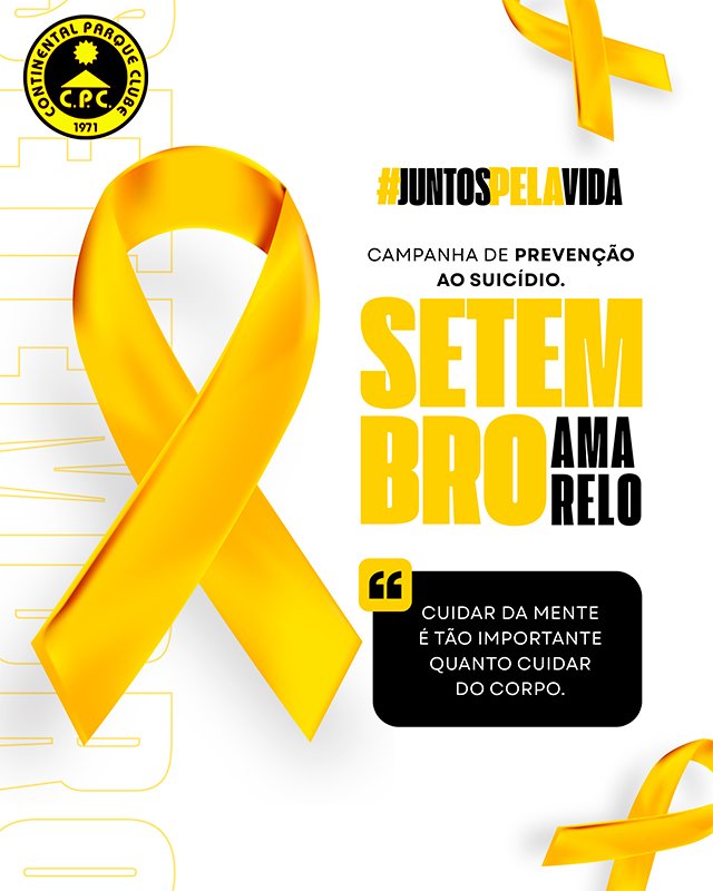 Setembro Amarelo – Mês de Prevenção ao Suicídio