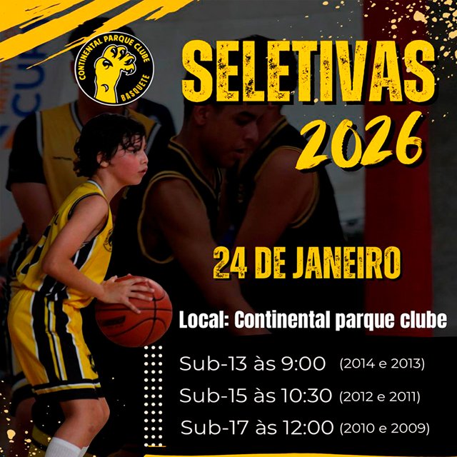 2ª SELETIVA 2026 – CONTINENTAL PARQUE CLUBE
