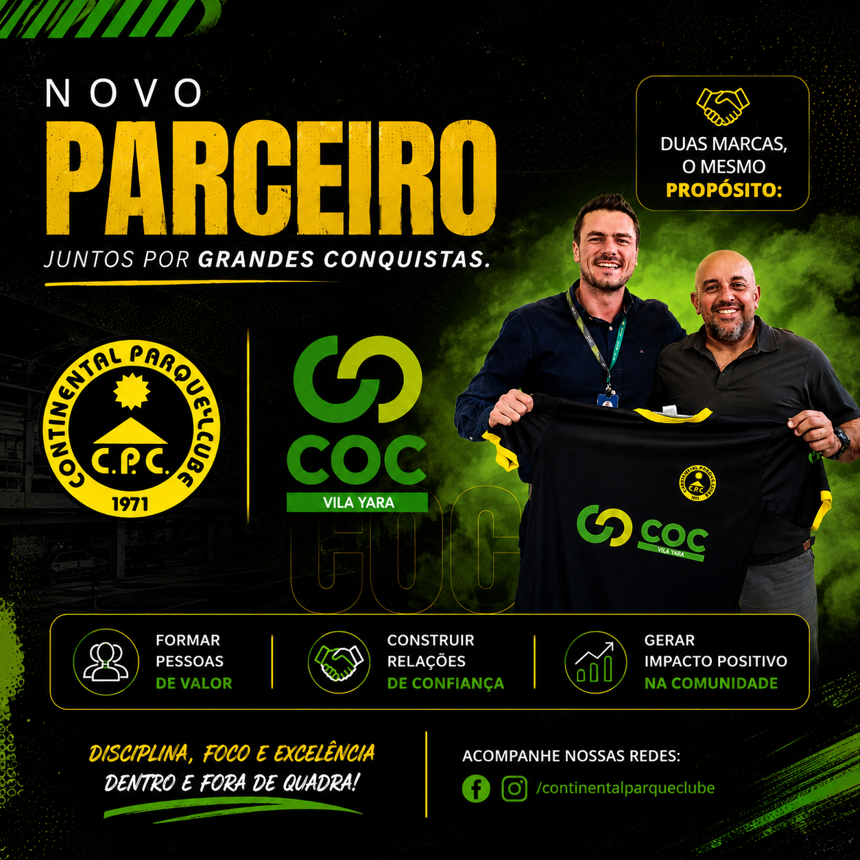 Novo Parceiro Continental Basquete e COC Vila Yara