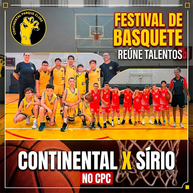Festival de Basquete no CPC reúne jovens talentos de Continental e Sírio