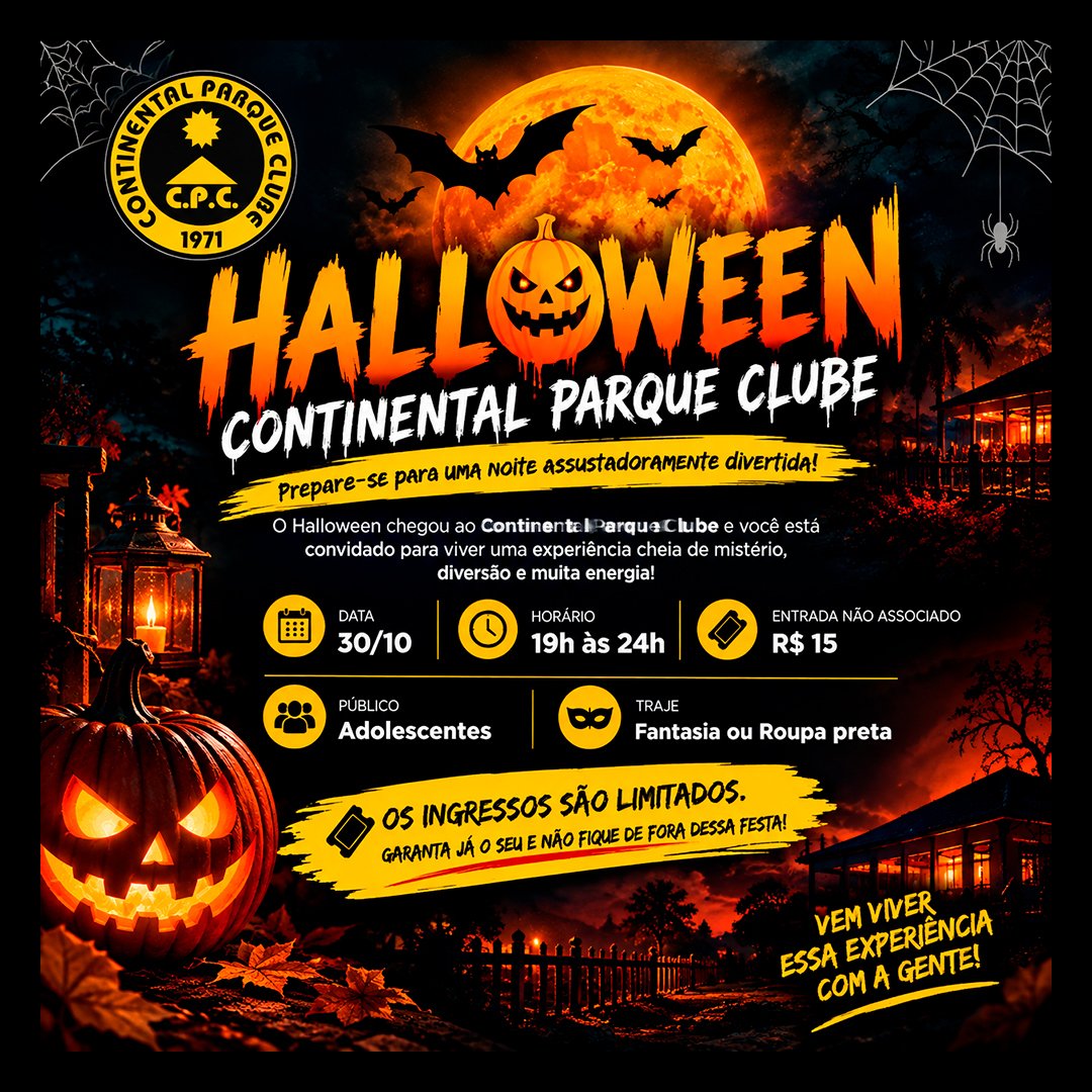 Halloween do CPC: Uma Noite de Mistério e Diversão no Continental Parque Clube